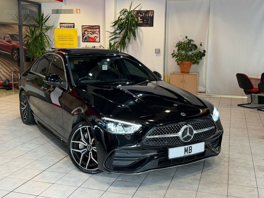 Mercedes-Benz C Class Saloon 2.0 C300dh Mhev Amg Linecat-s 202272 Black
