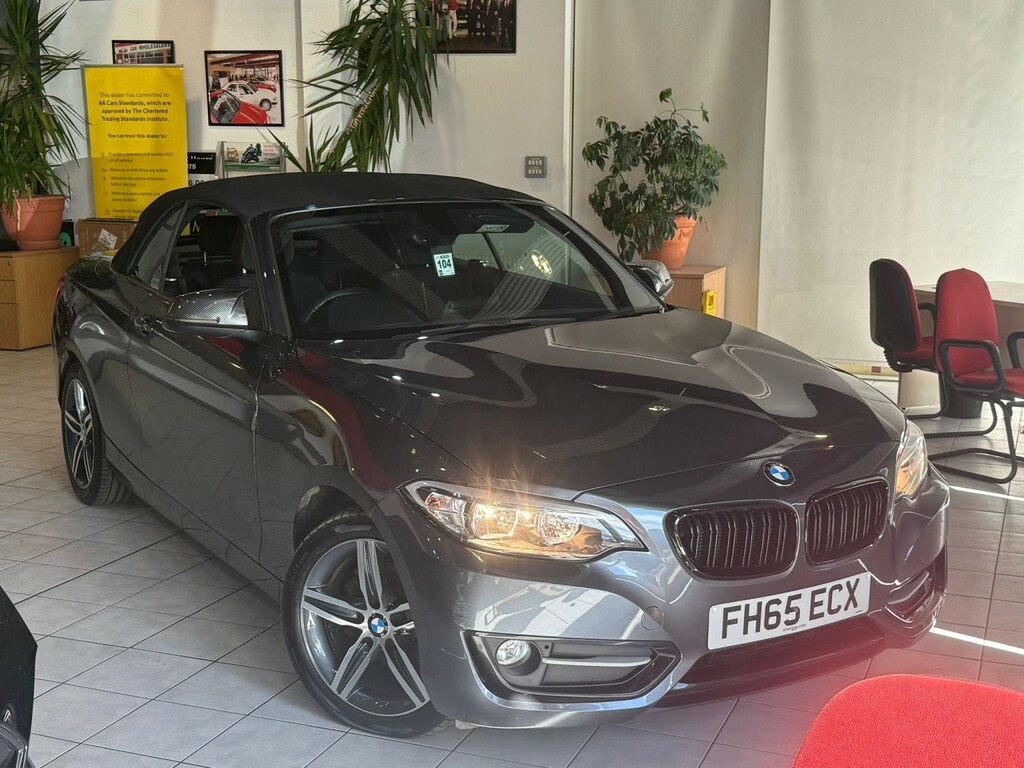 BMW 2 Series Convertible 2.0 218D Sport Convertible 201565 Grey