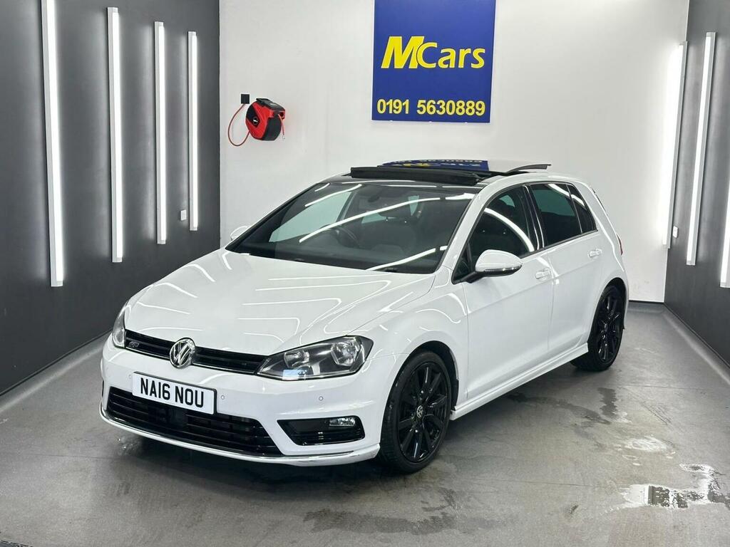 Volkswagen Golf Hatchback 2.0 Tdi Bluemotion Tech R-line Edition E NA16NOU White #4