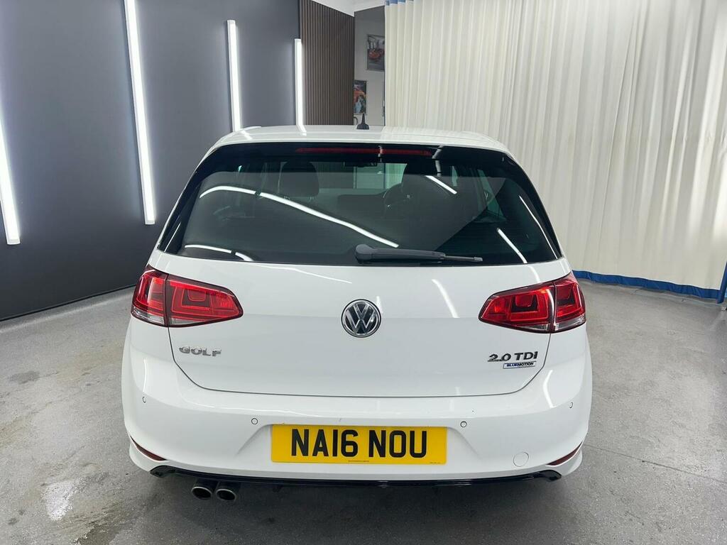 Volkswagen Golf Hatchback 2.0 Tdi Bluemotion Tech R-line Edition E NA16NOU White #5