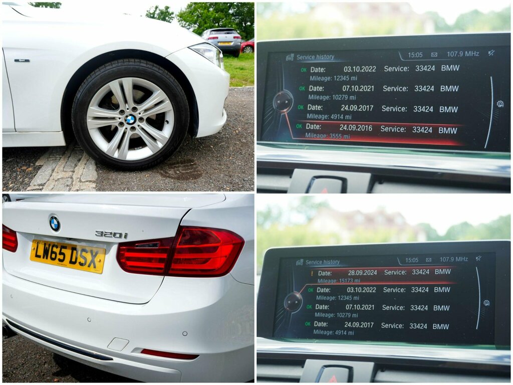 BMW 3 Series 2.0 320I Sport Saloon Euro 6 Ss White #6