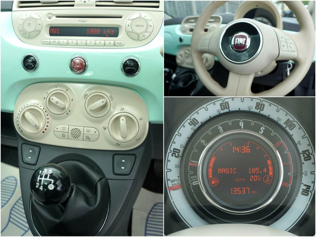 Fiat 500 1.2 Lounge Euro 6 Ss Green #5