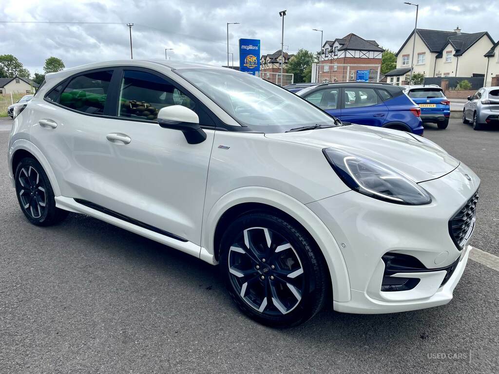 Ford Puma 1.0 Ecoboost Hybrid Mhev St-line X First Ed YUI6312 White #2