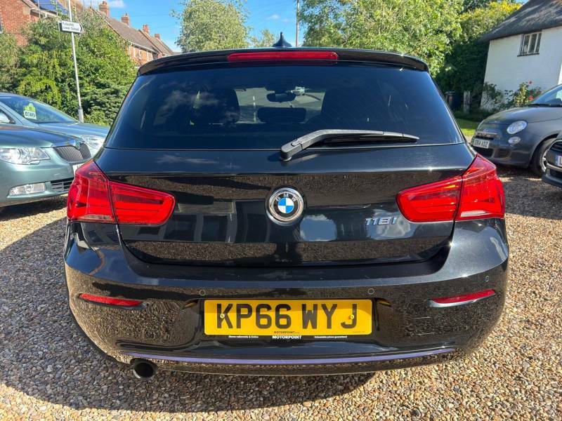 BMW 1 Series 1.5 118I Sport Euro 6 Ss - 2016 66 KP66WYJ Black #4