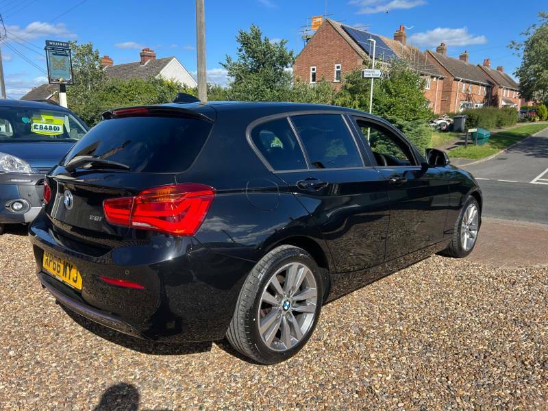 BMW 1 Series 1.5 118I Sport Euro 6 Ss - 2016 66 KP66WYJ Black #3