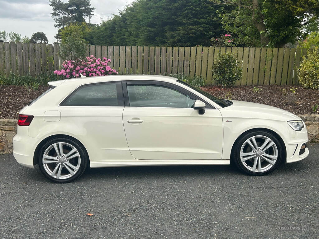 Audi A3 2.0 Tdi S Line BJ13FJA White #2