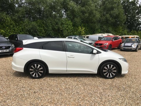 Honda Civic Civic I-dtec Es-t White #9