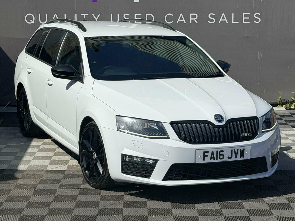 Skoda Octavia Vrs White #2