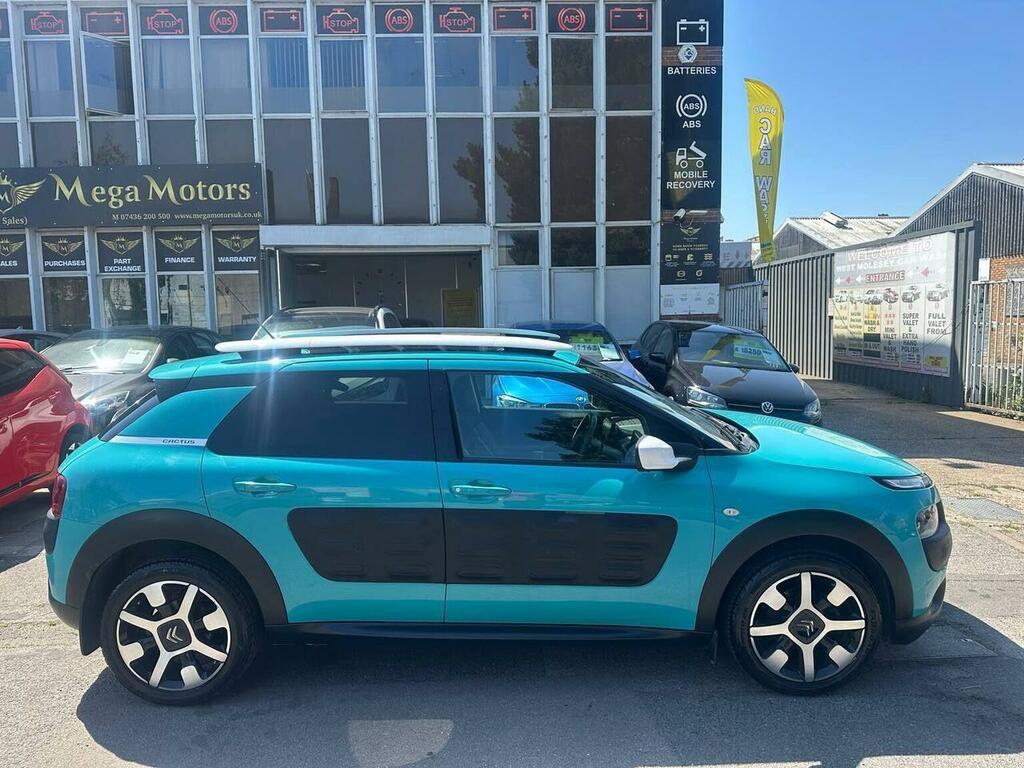 Citroen C4 Cactus Hatchback 1.2 Puretech Flair Euro 6 Ss 201 HY64MEV Blue #3
