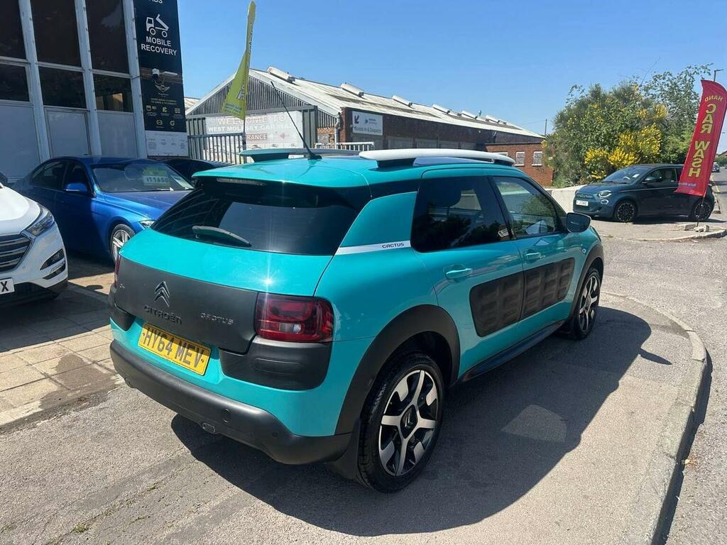 Citroen C4 Cactus Hatchback 1.2 Puretech Flair Euro 6 Ss 201 HY64MEV Blue #4