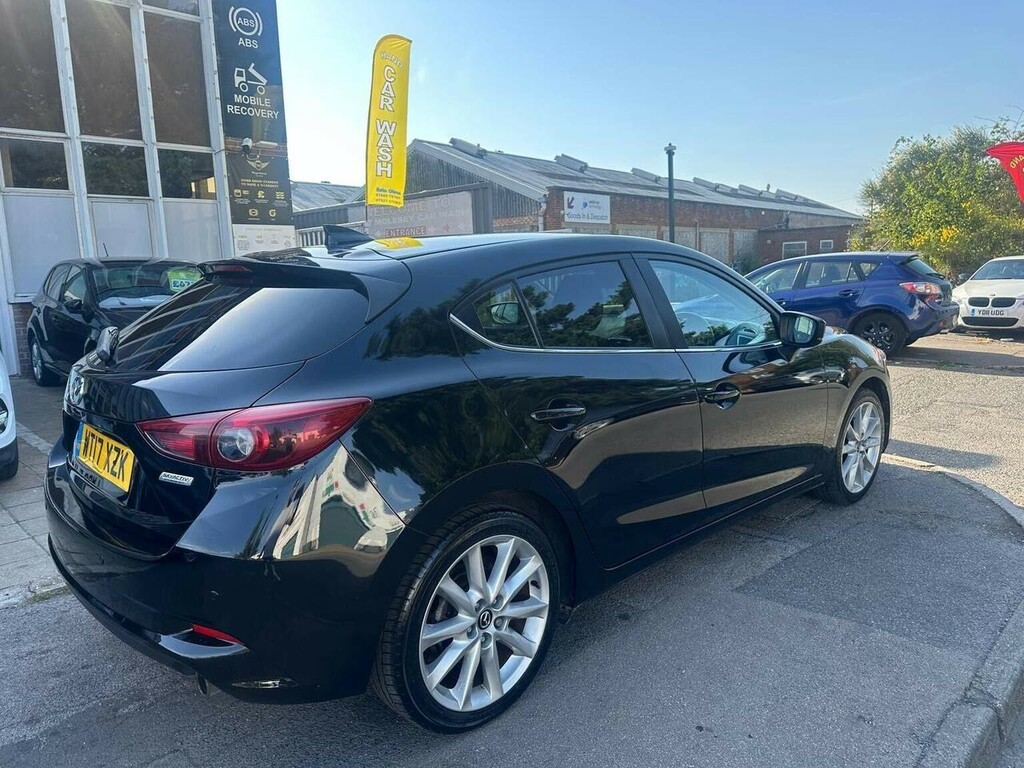 Mazda 3 Hatchback 2.0 Skyactiv-g Sport Nav Euro 6 Ss WT17XZK Black #4