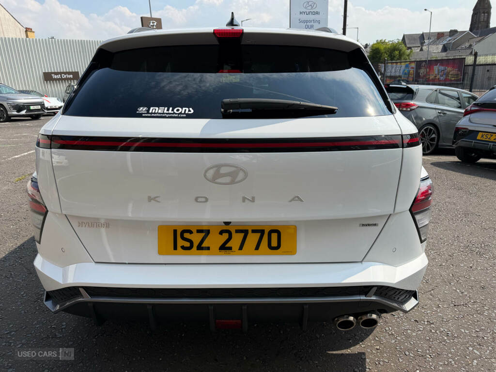 Hyundai Kona 1.6 Gdi Hybrid N Line Dct ISZ2770 White #4