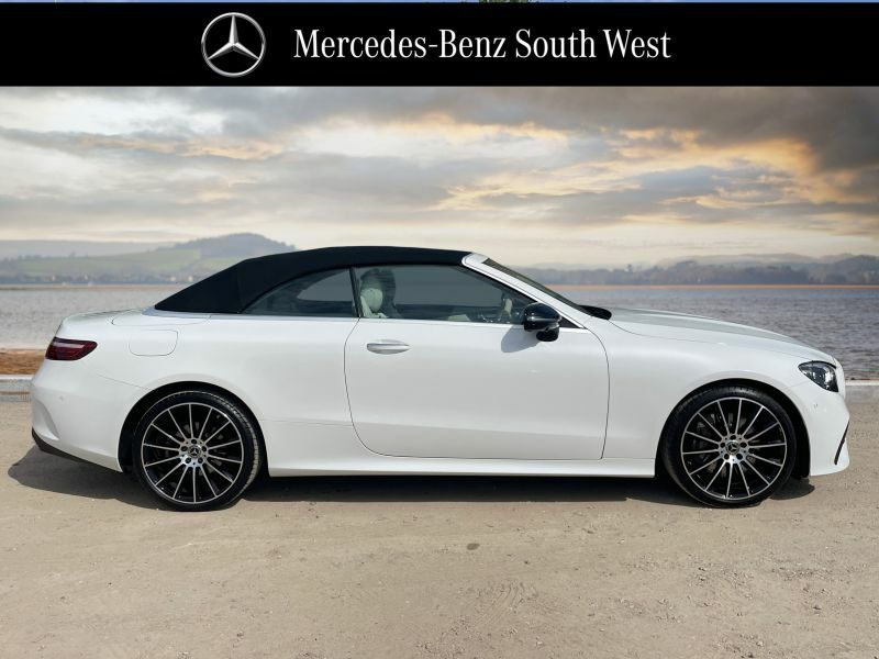 Mercedes-Benz E Class Convertible White #3