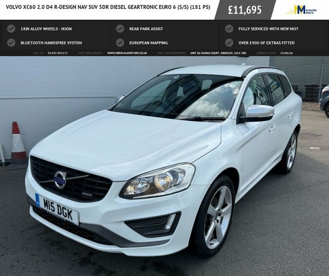 Volvo XC60 2.0 D4 R-design Nav Suv Geartronic Euro White