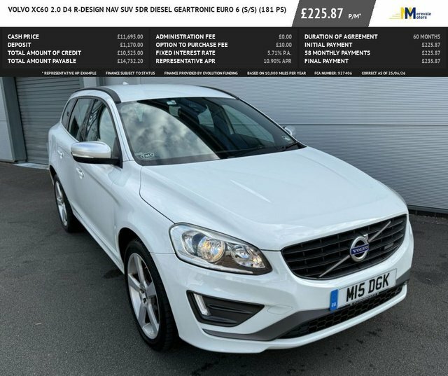 Volvo XC60 2.0 D4 R-design Nav Suv Geartronic Euro White #2