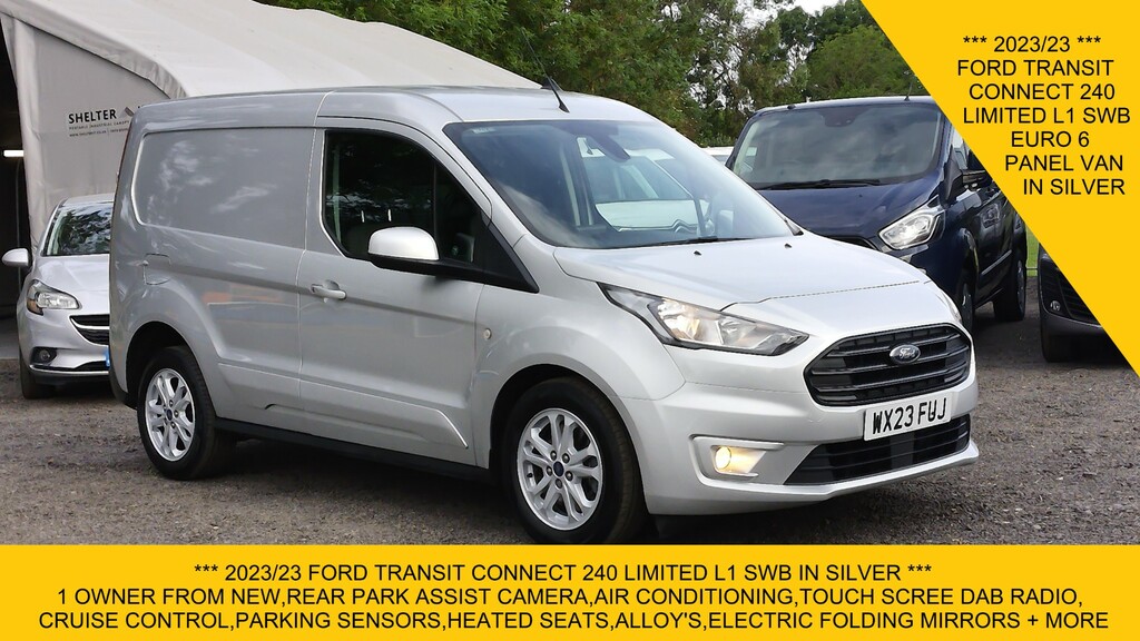 Ford Transit Connect 240 Limited L1 Swb In Silver With Park Assist Came WX23FUJ