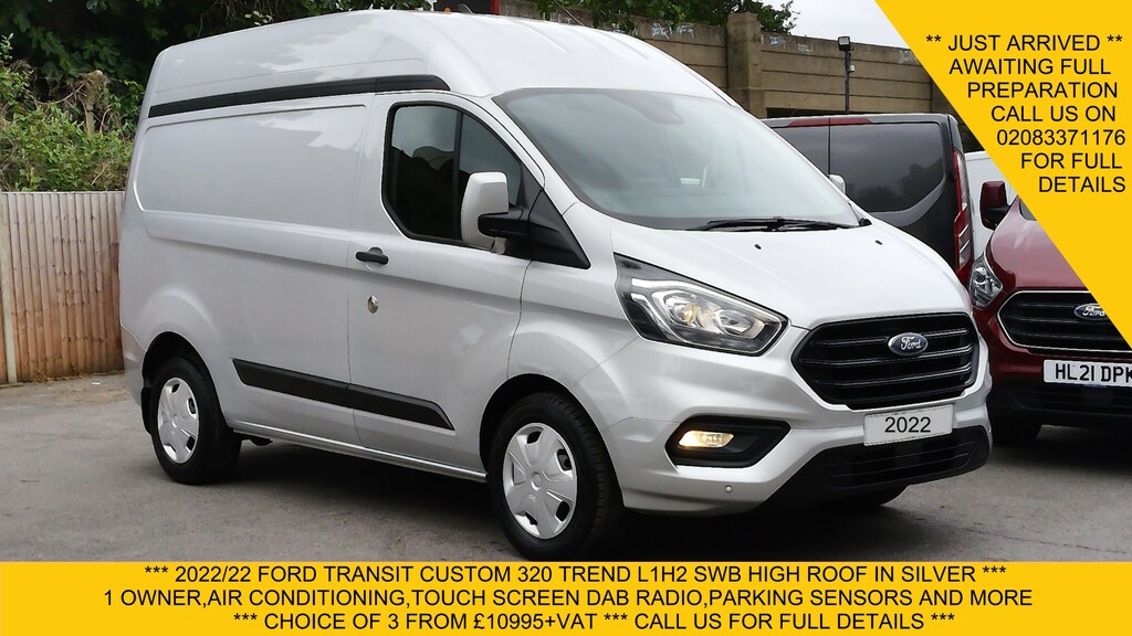 Ford Transit Custom 320 Trend L1 H2 Swb High Roof In Silver With Air C FE22ZXR #2