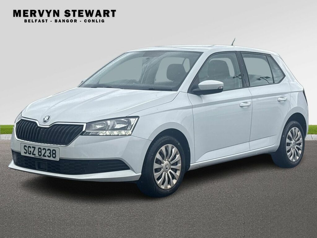 Skoda Fabia S 1.0 Mpi 60 Ps 5G Man 2020 SGZ8238 White #4