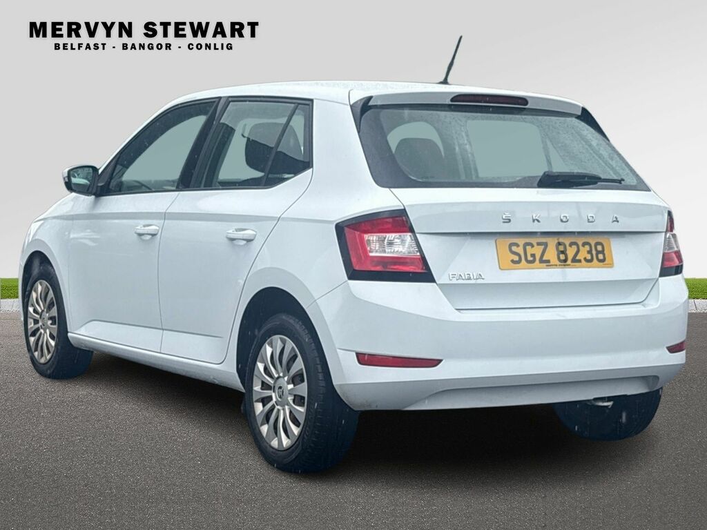 Skoda Fabia S 1.0 Mpi 60 Ps 5G Man 2020 SGZ8238 White #6