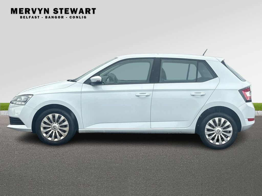 Skoda Fabia S 1.0 Mpi 60 Ps 5G Man 2020 SGZ8238 White #5