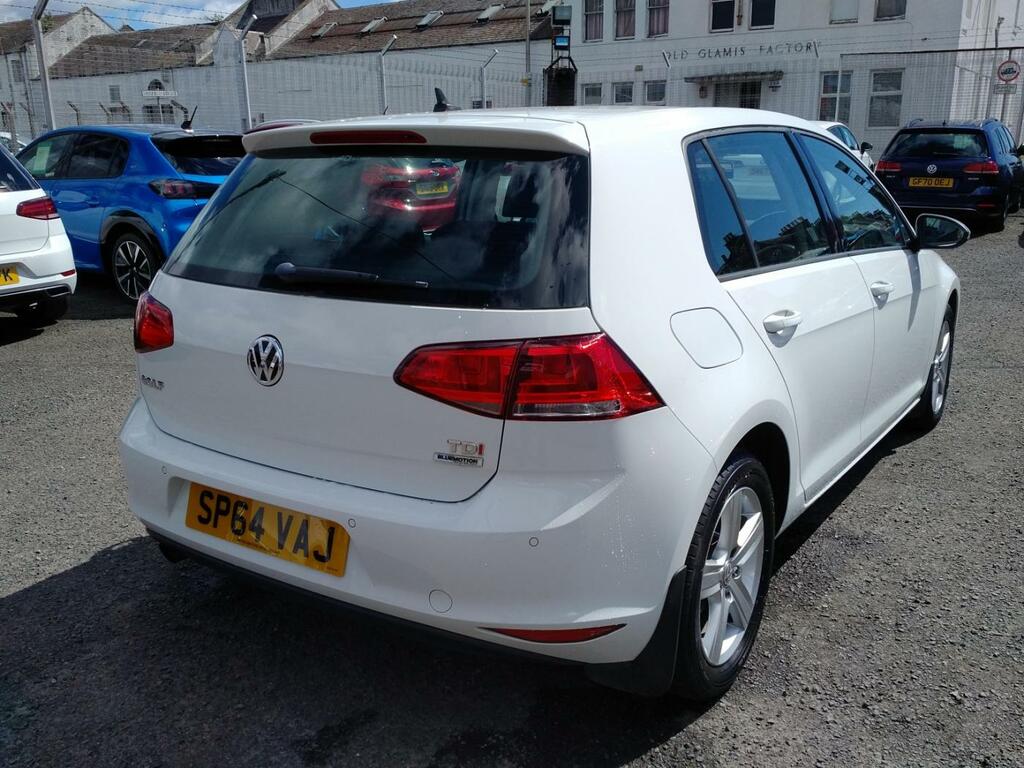 Volkswagen Golf 1.6 Tdi Bluemotion Tech Match White #6