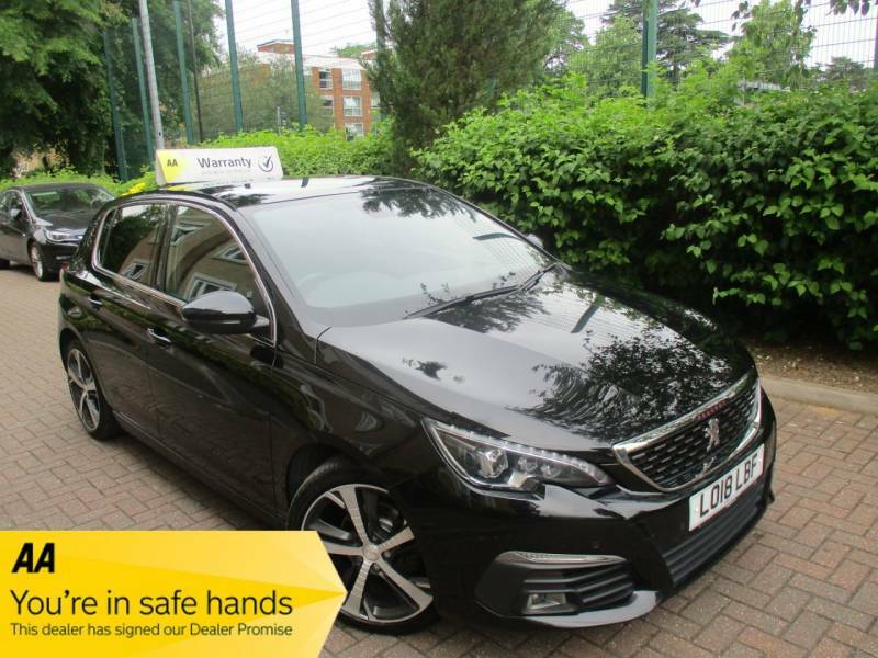 Peugeot 308 1.2 Puretech 130 Gt Line Fsh Nav Bluetooth R C Black