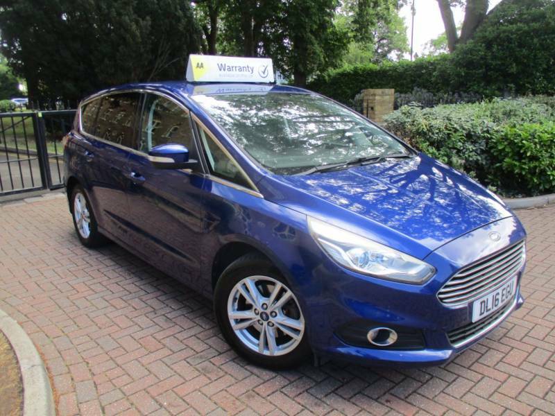 Ford S-Max 1.5 Ecoboost Titanium Fsh Satnav Leather Bluet Blue