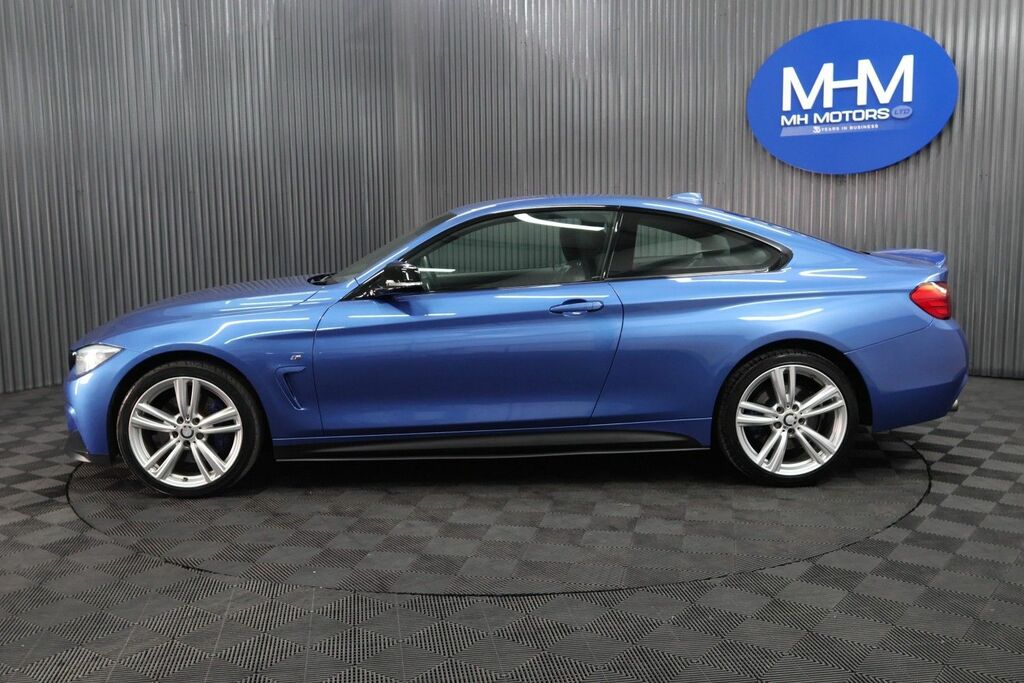 BMW 4 Series Gran Coupe 435D M Sport Coupe GJ15JJO Blue #3