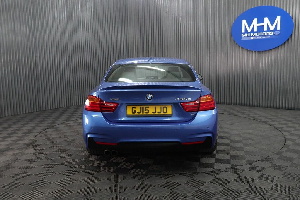 BMW 4 Series Gran Coupe 435D M Sport Coupe GJ15JJO Blue #5
