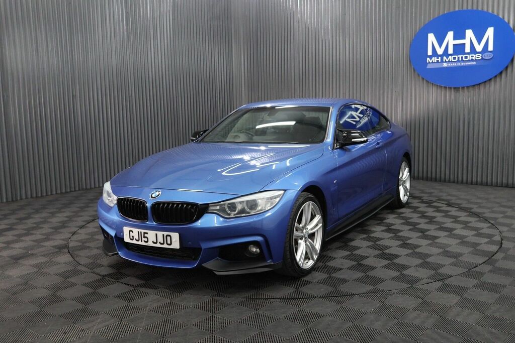 BMW 4 Series Gran Coupe 435D M Sport Coupe GJ15JJO Blue #2