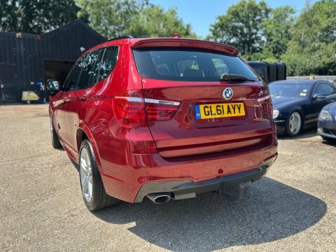 BMW X3 Xdrive20d M Sport Red #4