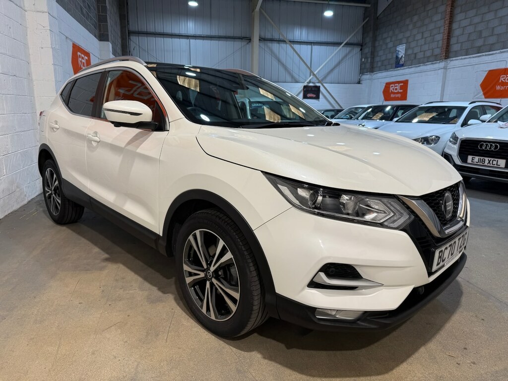 Nissan Qashqai 1.3 Dig-t 160 157 N-connecta Dct Glass Roof BC70TZG White #5