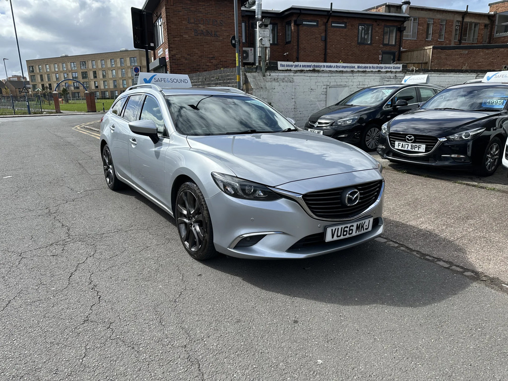 Mazda 6 2.2 Skyactiv D Sport Nav Tourer VU66MKJ Silver #2