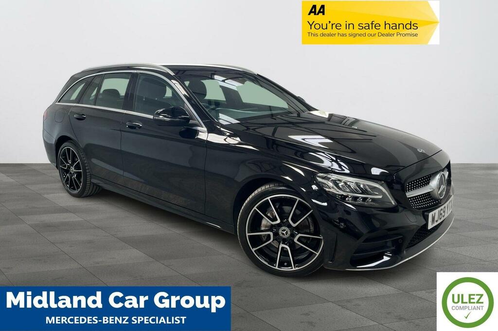 Mercedes-Benz C Class 2.0 C220d Amg Line G-tronic 4Matic Euro 6 Ss 5 WJ69YTX Black