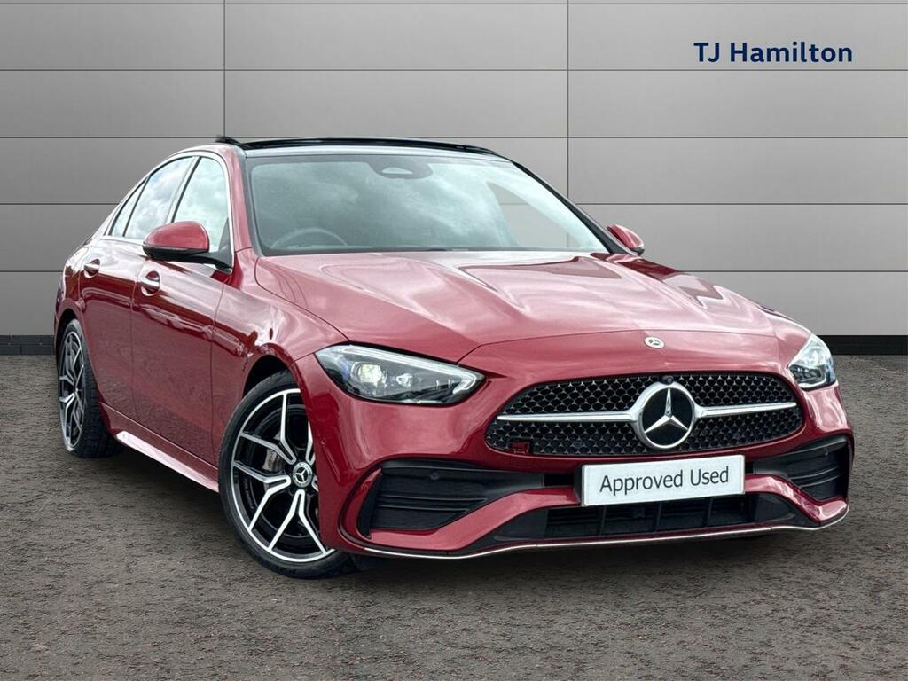 Mercedes-Benz C Class C300d Amg Line Premium Plus 9G-tronic Red