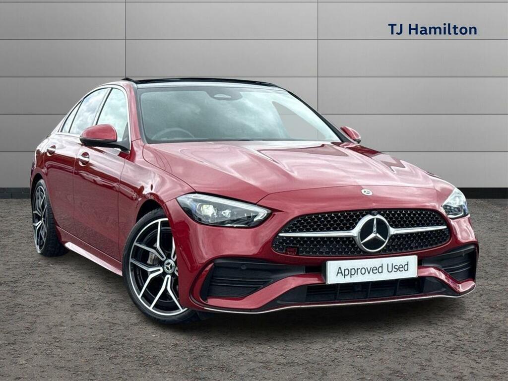 Mercedes-Benz C Class C300d Amg Line Premium Plus 9G-tronic Red