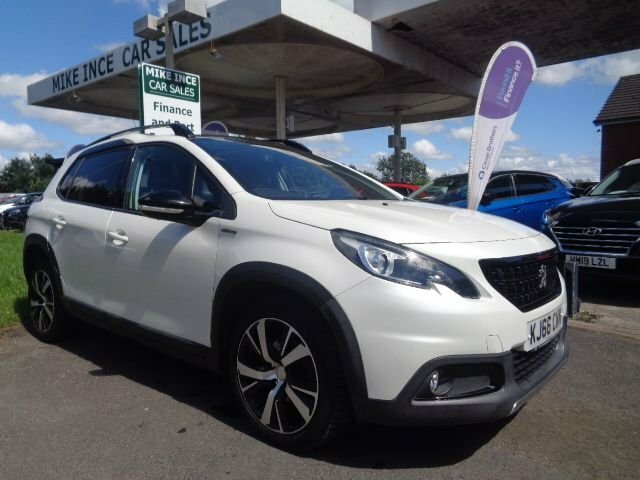 Peugeot 2008 1.6 Bluehdi Gt Line Suv Euro 6 KJ66CWM White
