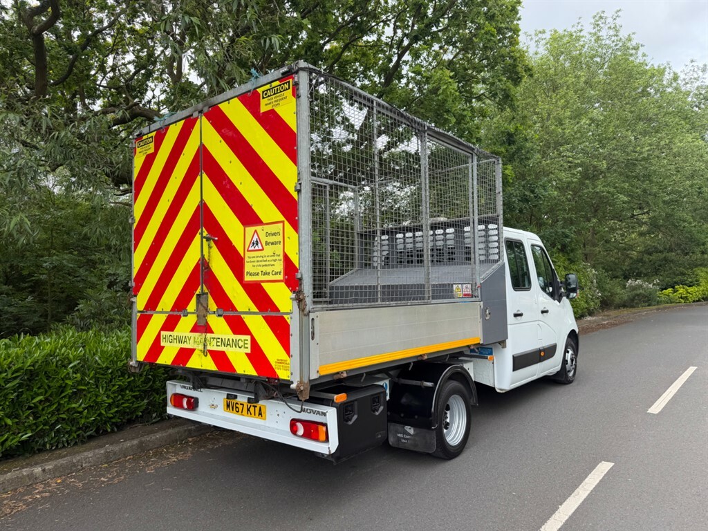 Vauxhall Movano R3500 Cage Tipper 7000Kg Train Refuge Waste House White #4