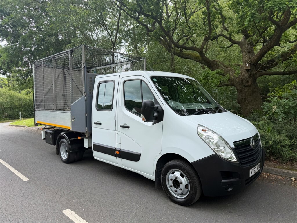 Vauxhall Movano R3500 Cage Tipper 7000Kg Train Refuge Waste House White