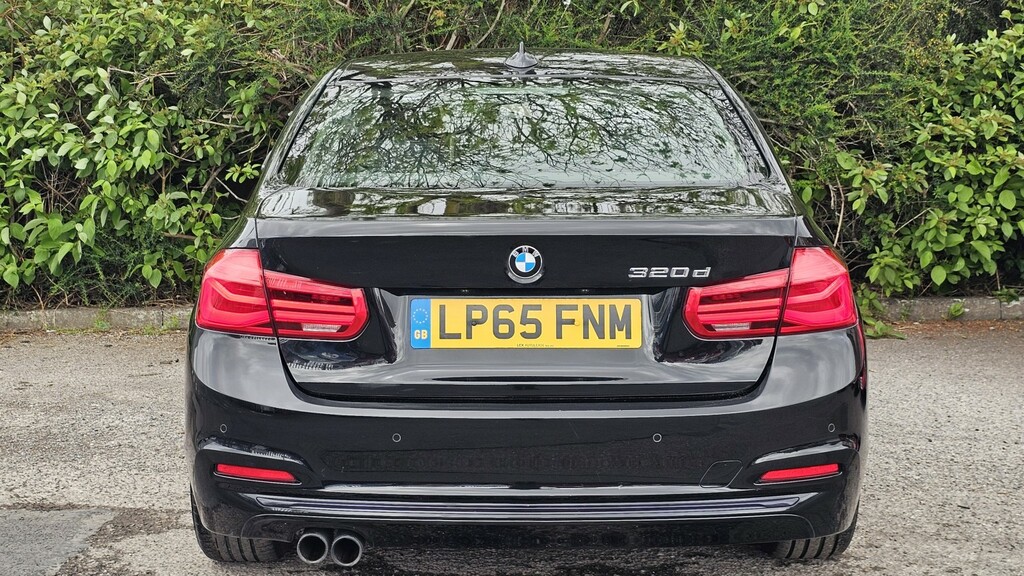 BMW 3 Series 2.0 320D Sport Saloon LP65FNM Black #3
