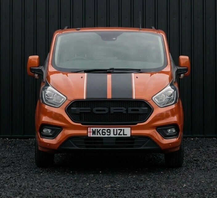 Ford Transit Custom 2.0 Ecoblue 130Ps Low Roof Limited Van WK69UZL Orange #3