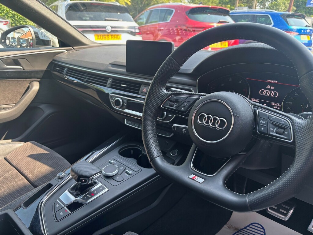 Audi A5 40 Tdi Black Edition S Tronic DW19GVC White #6