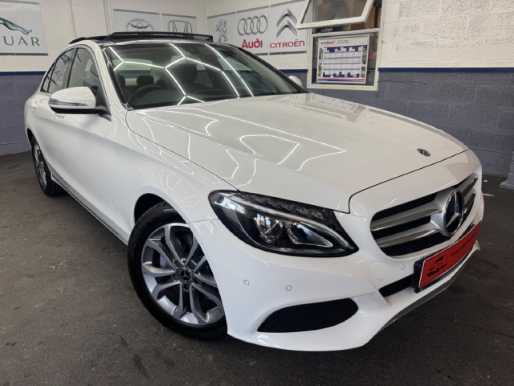 Mercedes-Benz C Class 2.0 C200 Sport G-tronic Euro 6 S S White