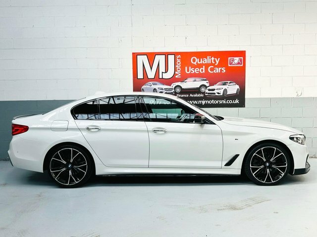 BMW 5 Series 520D M Sport White #3