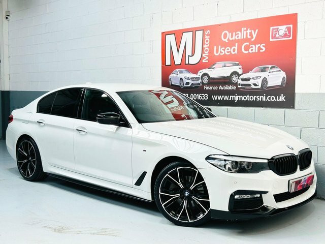 BMW 5 Series 520D M Sport White #2