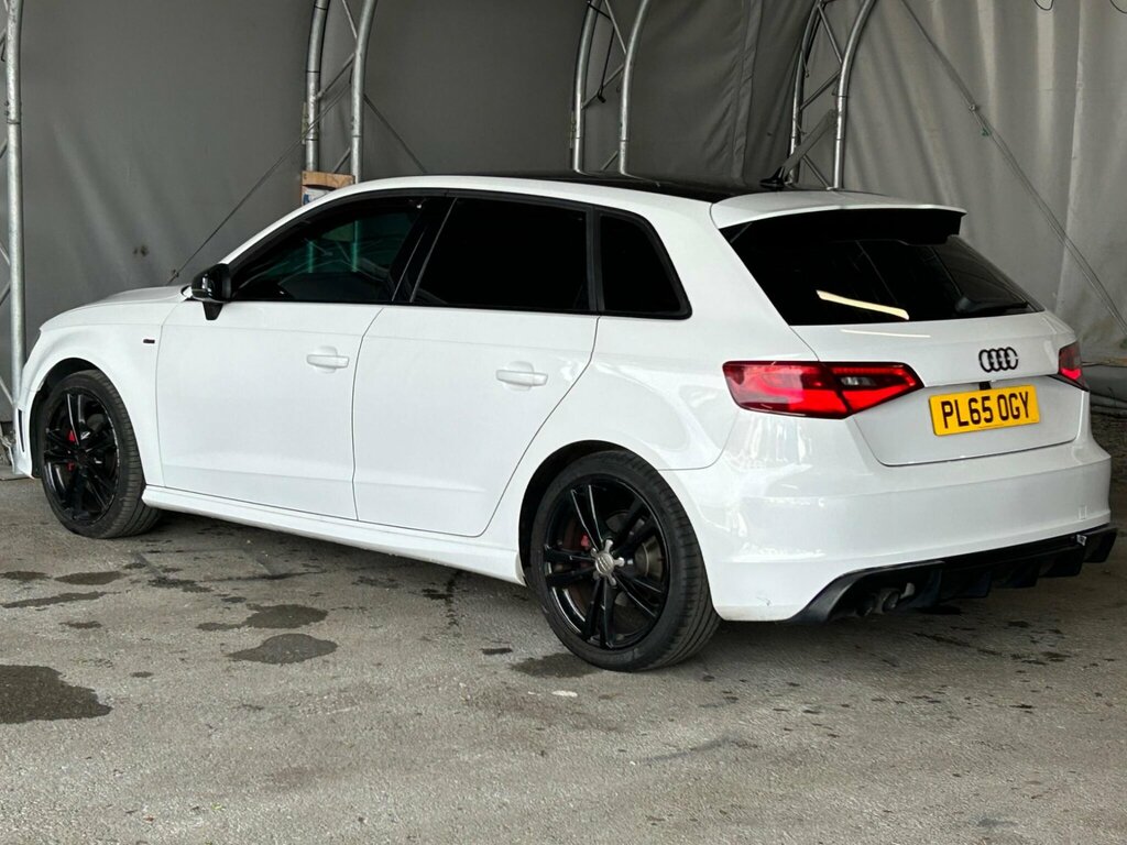 Audi A3 2.0 Tdi S Line Sportback S Tronic Quattro Euro 6 PL65OGY White #6