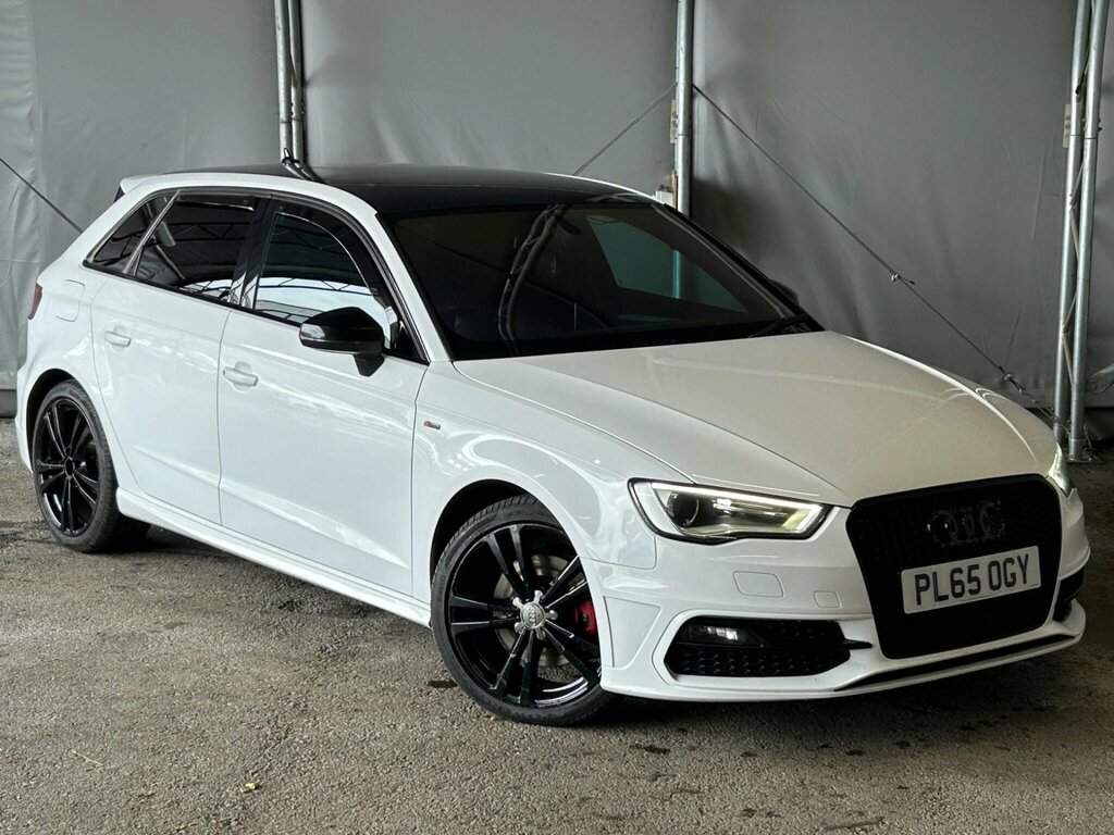 Audi A3 2.0 Tdi S Line Sportback S Tronic Quattro Euro 6 PL65OGY White