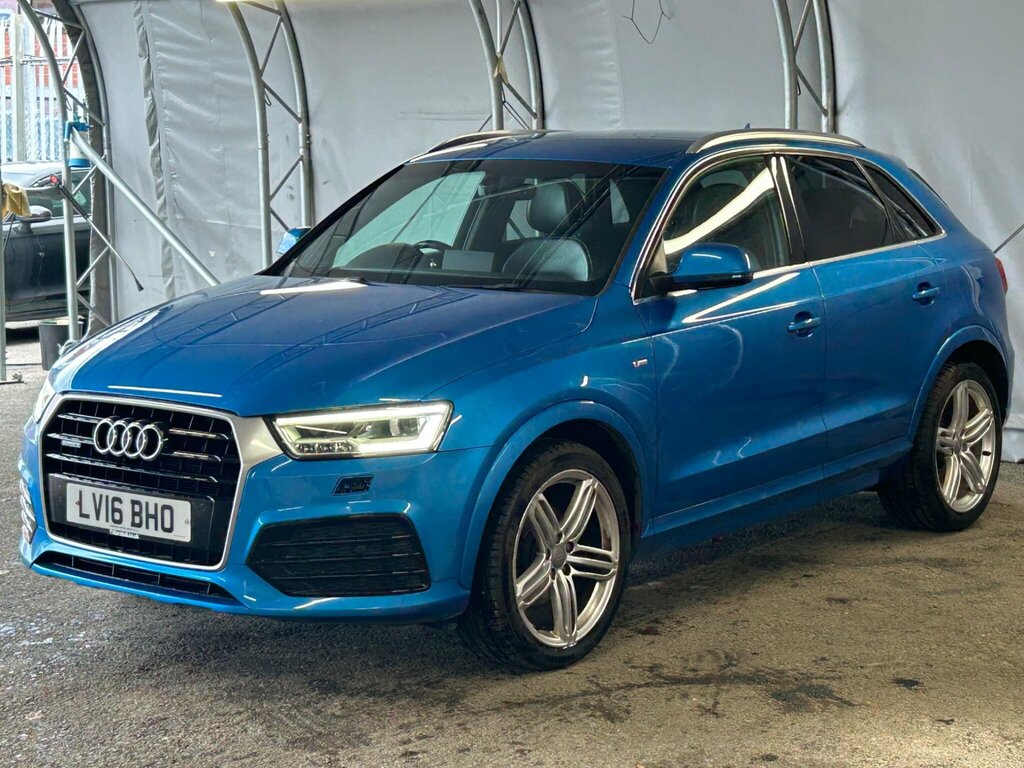 Audi Q3 2.0 Tdi S Line Plus Quattro Euro 6 Ss Blue #3