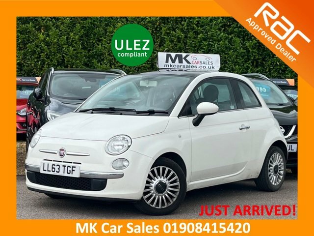 Fiat 500 2013 1.2 Lounge Hatchback Euro 6 White
