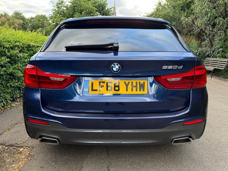 BMW 5 Series 520D M Sport Touring Blue #6